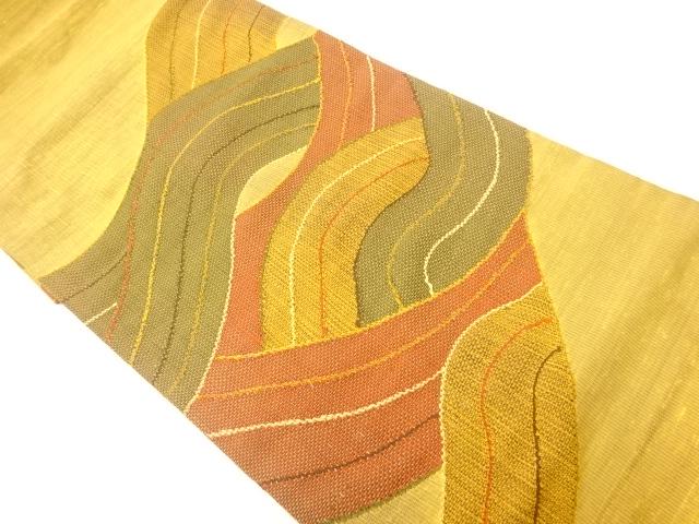 JAPANESE FUKURO OBI / TSUMUGI / WOVEN WAVE